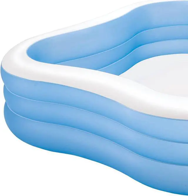 Alt view image 3 of 7 - Intex Swim Center 90in x 90in x 2in Inflatable Play Kids Backyard Swimming Pool