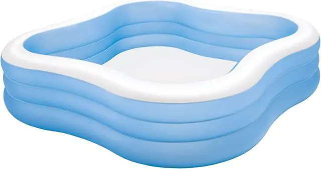Alt view image 2 of 7 - Intex Swim Center 90in x 90in x 2in Inflatable Play Kids Backyard Swimming Pool