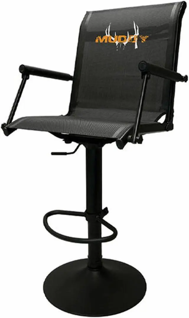 Alt view image 8 of 9 - Muddy Swivel Xtreme Swivel Chair with Footrest