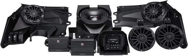 Alt view image 15 of 20 - MB Quart MBQX-STG5-1 Stage 5 Tuned Audio System 800W for 2017-2020 Can-Am Maverick X3