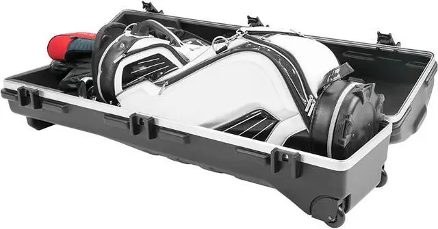 Alt view image 7 of 8 - SKB Cases ATA Deluxe Standard Plastic Storage Wheeled Golf Bag Travel Case