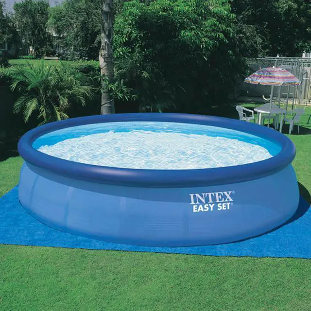 Alt view image 11 of 20 - Intex 26175EH 18' x 48" Inflatable Round Outdoor Above Ground Swimming Pool Set