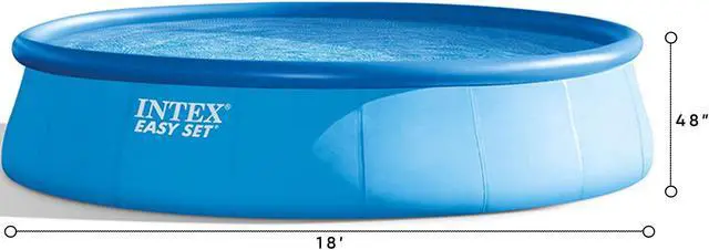 Alt view image 15 of 20 - Intex 26175EH 18' x 48" Inflatable Round Outdoor Above Ground Swimming Pool Set