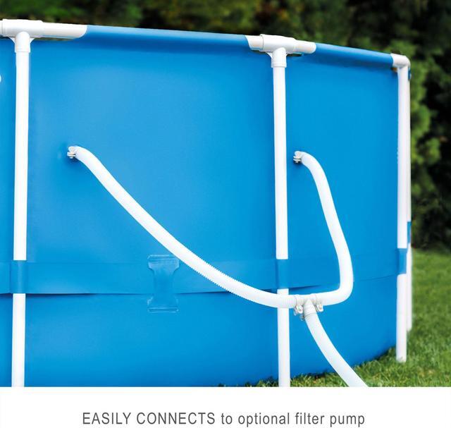 Alt view image 14 of 16 - Intex 28201EH 10' x 30" Metal Frame Round Above Ground Swimming Pool with Pump