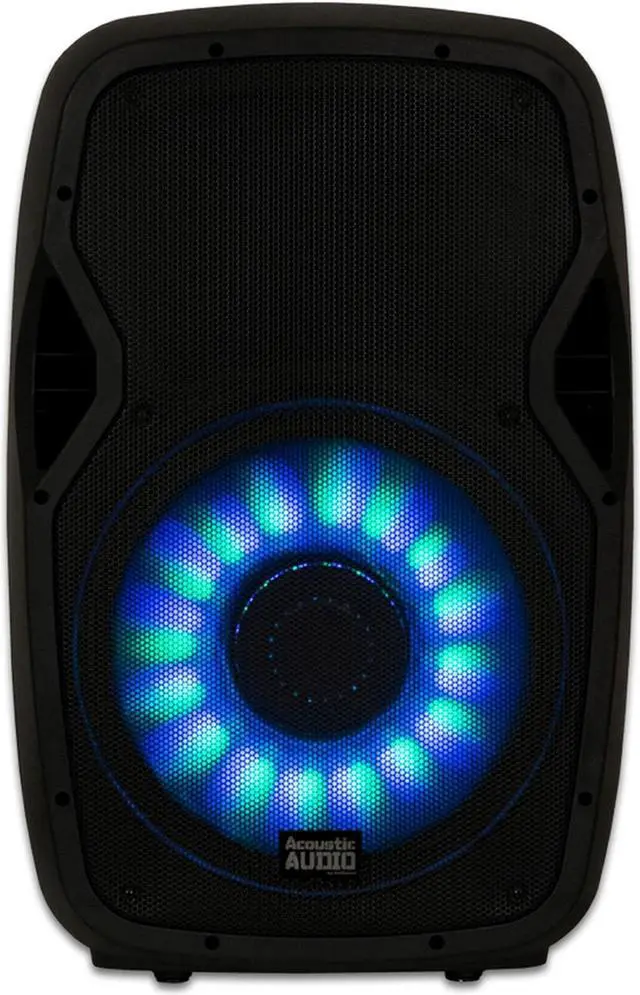 Alt view image 5 of 15 - Acoustic Audio by Goldwood AA15LBS 15 Inch 1000W Bluetooth LED Speaker System