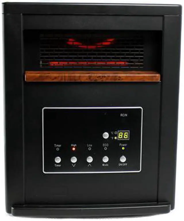 Alt view image 4 of 7 - LifeSmart LS-4P1500-HOM 1500W LED Portable Infrared Heater