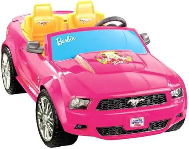Alt view image 2 of 13 - Fisher-Price Power Wheels Barbie Ford Mustang