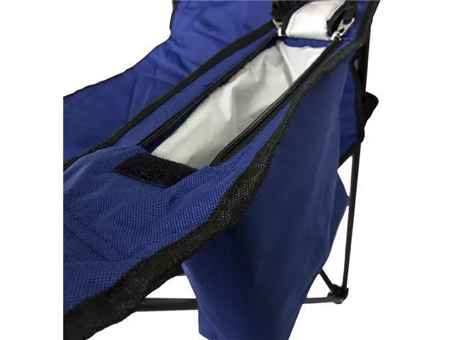 Alt view image 3 of 14 - Coleman Camping - Lawn Chair w/Built-In Cooler And Cup Holder, Blue