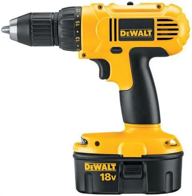 Alt view image 2 of 6 - Dewalt DC970K-2 18V Cordless 1/2 in. Adjustable Clutch Drill Driver Kit