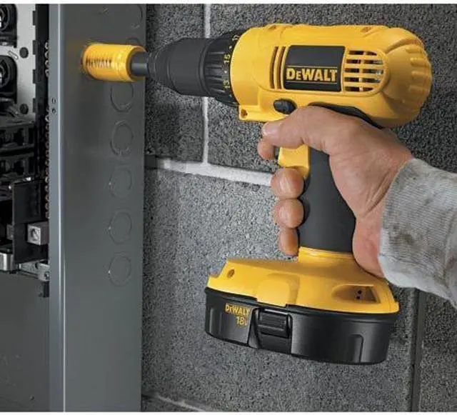 Alt view image 6 of 6 - Dewalt DC970K-2 18V Cordless 1/2 in. Adjustable Clutch Drill Driver Kit