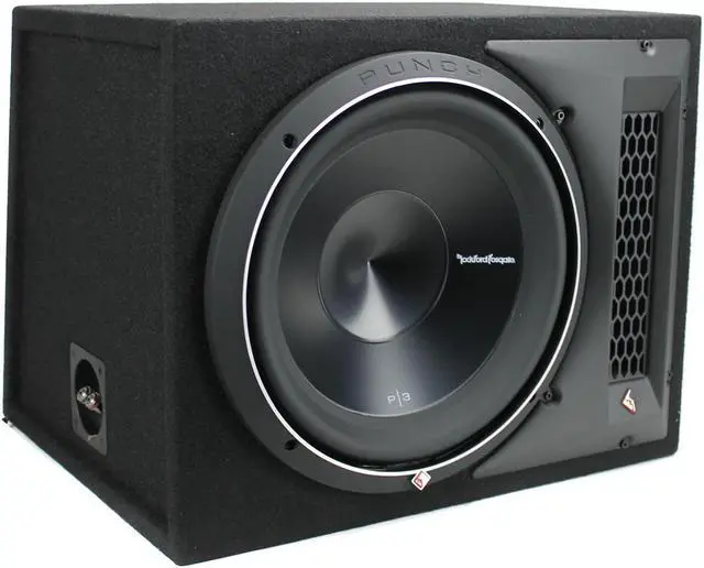 Alt view image 9 of 20 - Rockford Fosgate P3-1X12 12" 1200W  Single Loaded Vented Subwoofer Sub Enclosure
