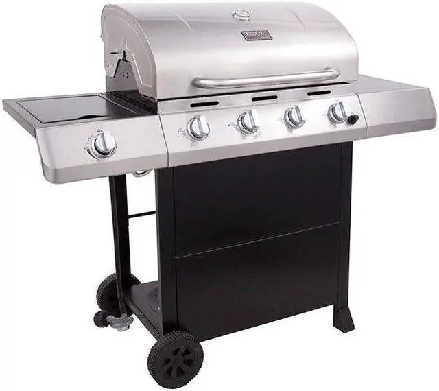 Alt view image 13 of 18 - Char-Broil Traditional 4-Burner 40,000 BTU Gas Grill, Stainless | 463436215