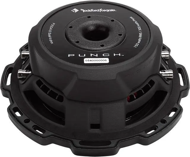 Alt view image 7 of 10 - Rockford Fosgate P3SD4-8 - 8" 4-Ohm DVC Shallow Subwoofer