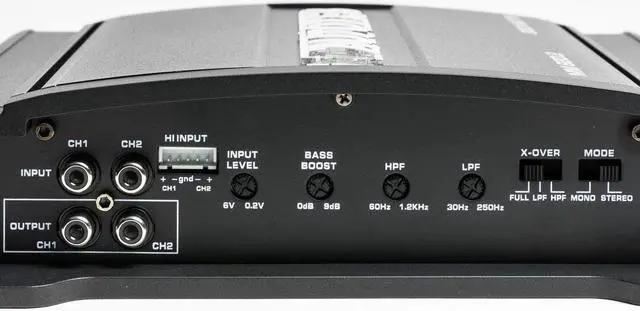 Alt view image 4 of 9 - Autotek MM1220.2 Mean Machine 1200-Watt 2-Channel Bridgeable Amp