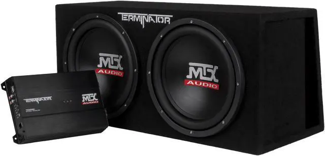 Main image of MTX TNP212DV 12-Inch 2000-Watt Dual Loaded Subwoofer Enclosure with Amplifier