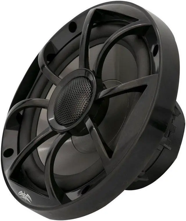 Alt view image 2 of 13 - Wet Sounds Recon 6BG 6.5 Inch 2 Way Open Grille Marine Speakers in Black, Pair
