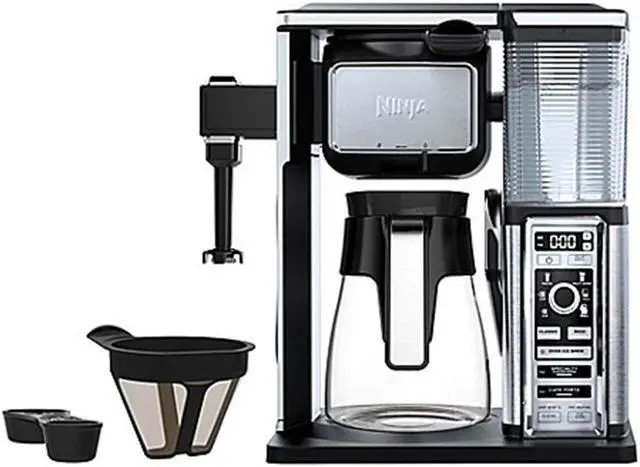 Alt view image 14 of 20 - Ninja - Coffee Bar 10-Cup Coffeemaker - Black/Stainless