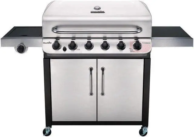 Alt view image 10 of 11 - Char-Broil  Performance 650 6 Burner Cabinet Gas Grill