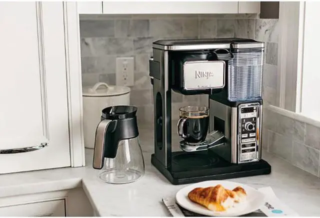 Alt view image 13 of 20 - Ninja - Coffee Bar 10-Cup Coffeemaker - Black/Stainless