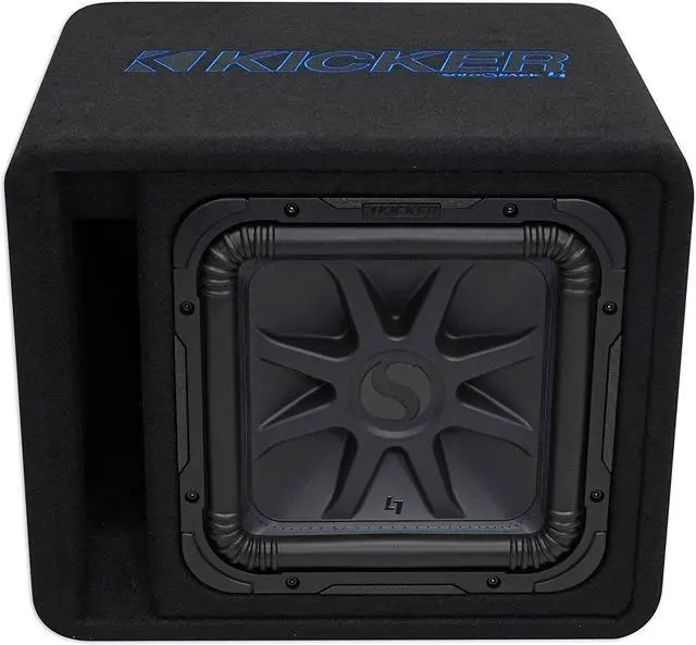 Alt view image 2 of 20 - Kicker 12" 1500W Single Loaded Solo-Baric L7S 2 Ohm Subwoofer Enclosure