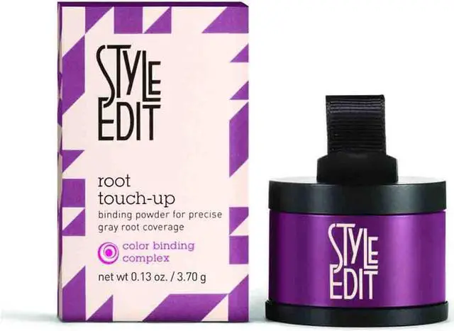 Main image of Style Edit Root Touch-Up Medium Brown Binding Powder Gray Root Coverage  0.13 Ounce 3.7 Milliliters