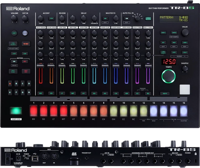 Alt view image 2 of 20 - Roland Performance TR-8S Drum Machine Electronic Sequencer Rhythm Performer Kit