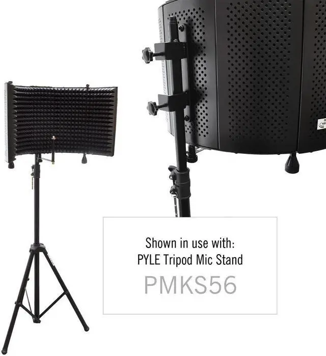 Alt view image 7 of 7 - Microphone Isolation Shield with Sound Dampening Foam