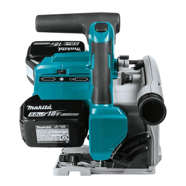 Alt view image 3 of 15 - Makita X2 Lithium-Ion 6-1/2 Inch Cordless Plunge Circular Saw Kit