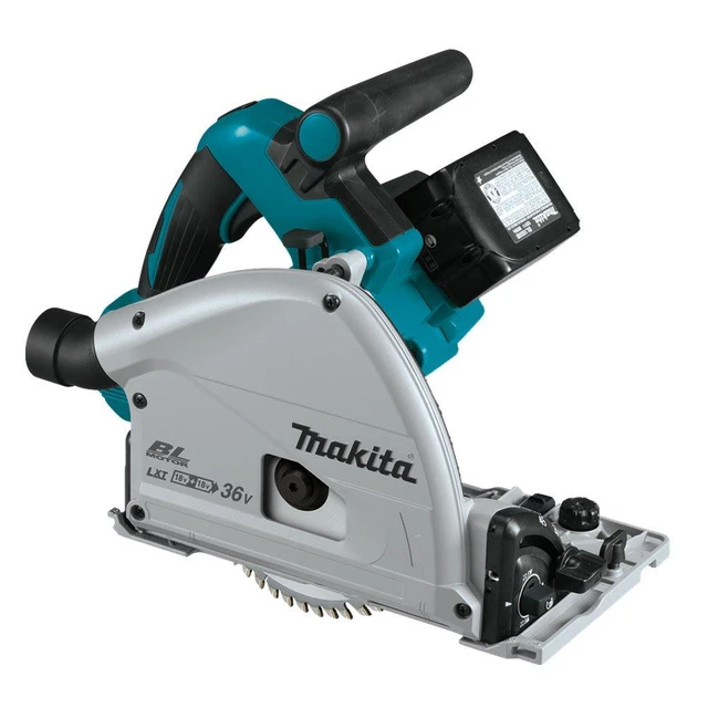 Alt view image 6 of 15 - Makita X2 Lithium-Ion 6-1/2 Inch Cordless Plunge Circular Saw Kit