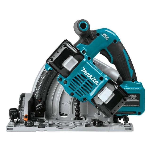 Alt view image 4 of 15 - Makita X2 Lithium-Ion 6-1/2 Inch Cordless Plunge Circular Saw Kit