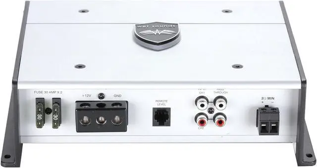 Alt view image 3 of 12 - Wet Sounds Hydro-Tech X 650W 2 Ohm Class D Mono Audio Marine Subwoofer Amplifier