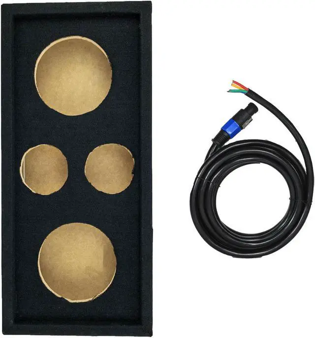 Main image of Q Power Car Audio Subwoofer Enclosure Box Chuchero For 8" Mids and 3" Tweeters