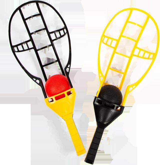 Alt view image 5 of 18 - Wham-O Game Time! Trac Ball Classic Outdoor Game with 2 Rackets and 2 Balls