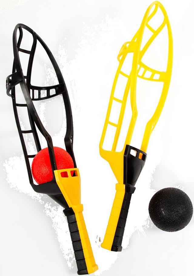Alt view image 8 of 18 - Wham-O Game Time! Trac Ball Classic Outdoor Game with 2 Rackets and 2 Balls
