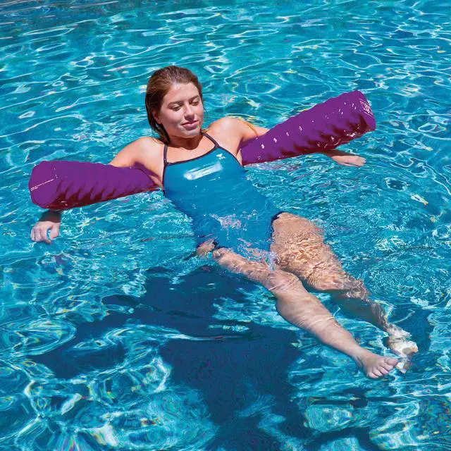 Alt view image 4 of 4 - WOW Watersports First Class Soft Dipped Large Ribbed Foam Pool Noodle, Purple