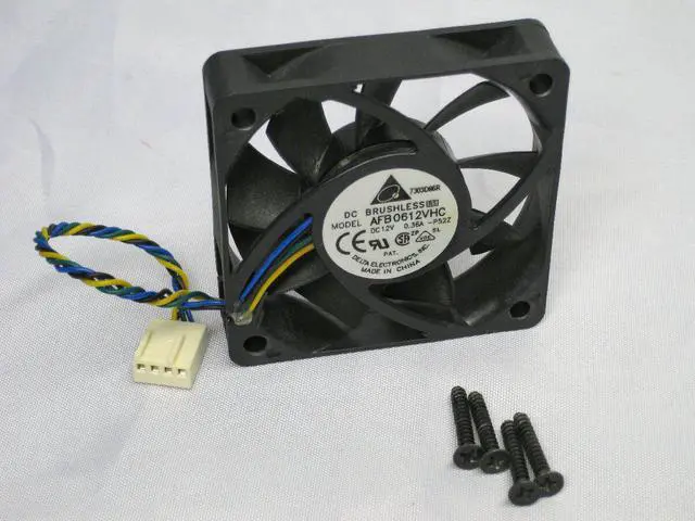 Alt view image 2 of 2 - FAN, DC BRUSHLESS AFB0612VHC DC12V 0.36A, 3-WIRE, 60x13mm