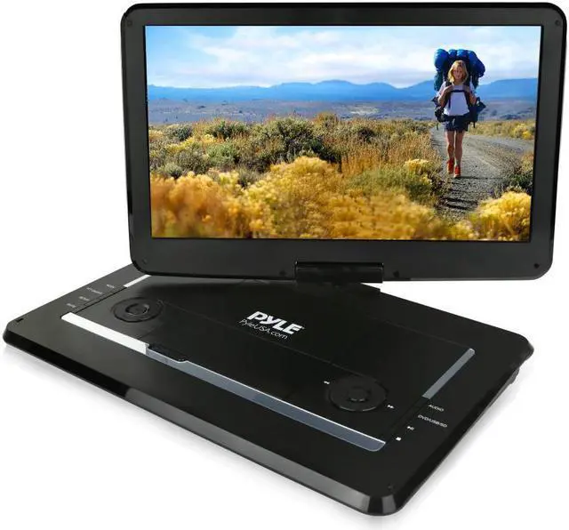 Main image of Pyle PDV156BK 17.8" Portable Multimedia Disc Player,15.6" Display HD Widescreen Display, Built-in Rechargeable Battery, USB/SD Card Memory Readers