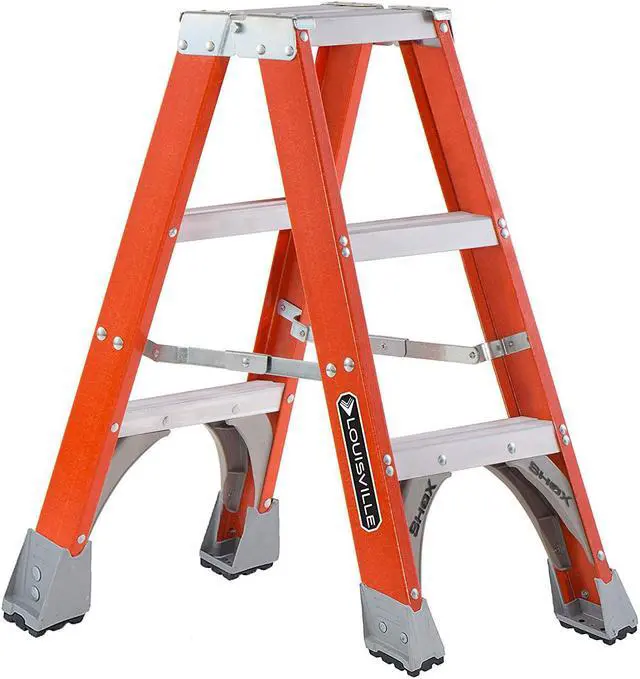 Main image of LOUISVILLE FM1503 3 ft Fiberglass Twin Stepladder, 300 lbs. Capacity