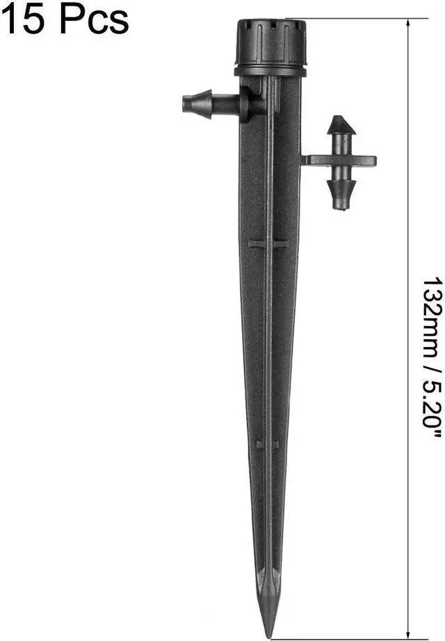 Alt view image 2 of 3 - Adjustable Spray Drippers, 180 Degree Micro Emitter Irrigation Watering System, 15 Pcs