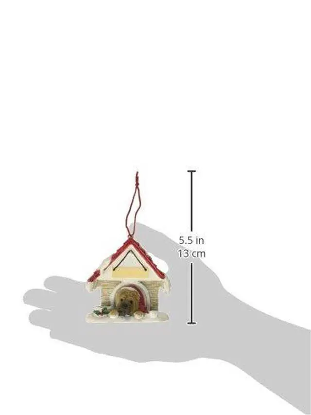 Alt view image 2 of 2 - Sharpei Doghouse Ornament Hand Painted and Easily Personalized