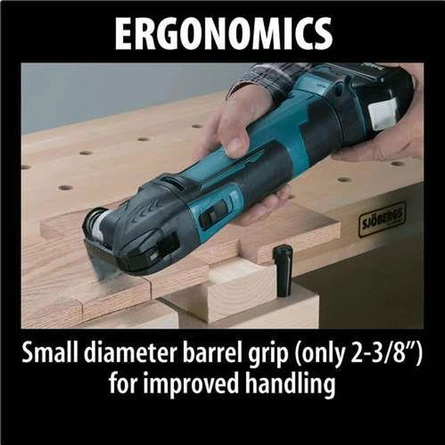 Alt view image 15 of 20 - Makita 18 Volt LXT Lithium-Ion Cordless Oscillating Tool (Bare Tool) XMT03Z