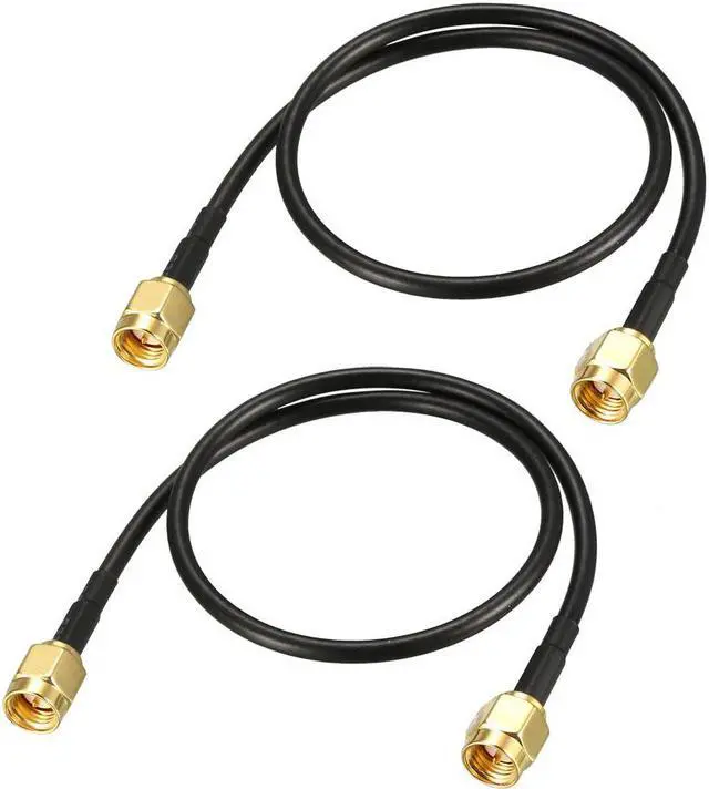 Main image of SMA Male to SMA Male Coaxial Cable 50 ohm 1 feet RG174 2pcs