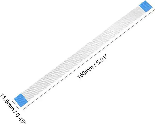 Alt view image 3 of 4 - Flexible Flat Cable, 22 Pins 0.5mm Pitch 150mm FPC FFC Flexible Ribbon Cable for LCD TV Car Audio DVD Player Laptop 10Pcs (A Type)