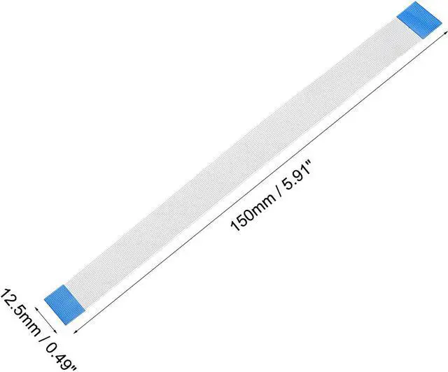 Alt view image 3 of 4 - Flexible Flat Cable, 24 Pins 0.5mm Pitch 150mm FPC FFC Flexible Ribbon Cable for LCD TV Car Audio DVD Player Laptop 10Pcs (A Type)