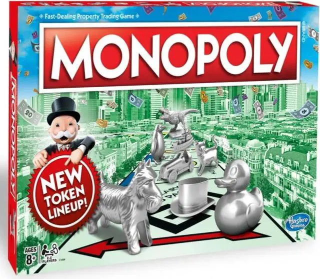 Alt view image 8 of 17 - Monopoly Updatd Tokens Classic Gameplay Family Fun Board Game Hasbro C1009