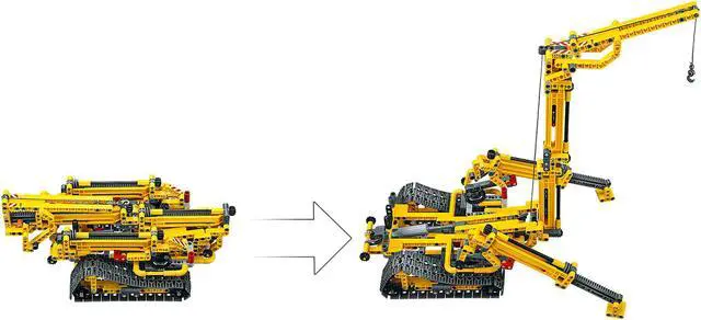 Alt view image 7 of 14 - LEGO Technic 42097 Compact Crawler Crane 920 Piece Construction Building Set