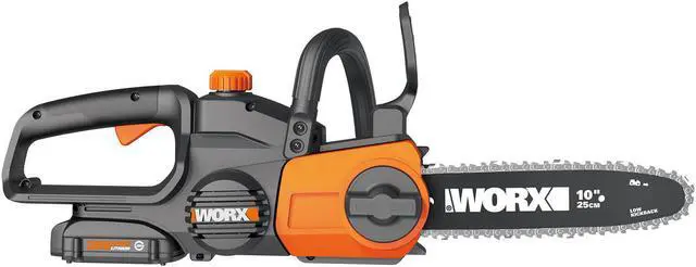 Alt view image 5 of 9 - Worx 20V 10" Auto Tension Electric Cordless Pole Chainsaw with Battery & Charger