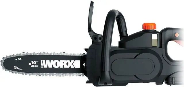 Alt view image 7 of 9 - Worx 20V 10" Auto Tension Electric Cordless Pole Chainsaw with Battery & Charger