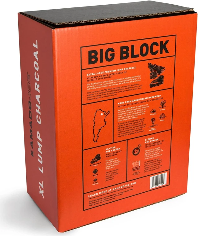 Alt view image 6 of 6 - Kamado Joe All Natural Big Block Argentinian XL Premium Lump Charcoal, 20 Pounds