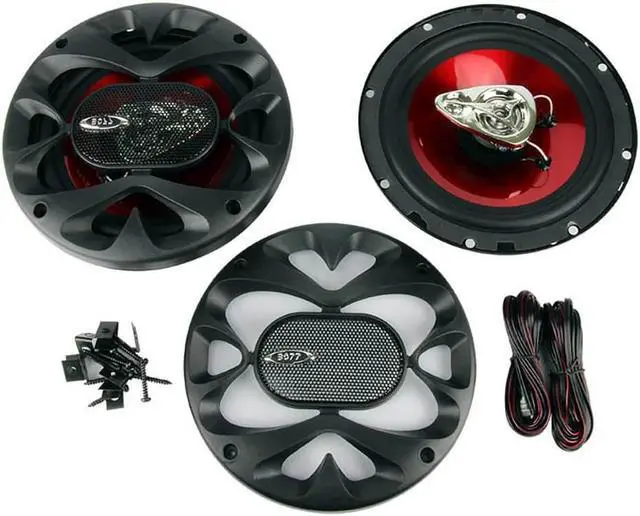Alt view image 2 of 6 - New Pair Boss Ch6530 300 Watt 6.5 Inch Speaker Car Audio 3-Way Car Speakers